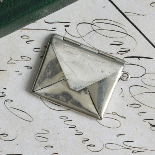 Antique stamp case holder - antique,