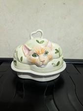 Carlton Ware Alice In Wonderland Cheshire Cat Butter Dish Rare
