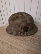 Vintage Style Tweed Trilby Hat