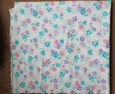 cotton seersucker floral vintage fabric 44" wide