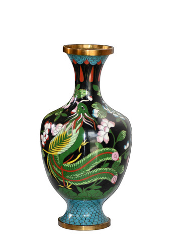 Black cloisonné vintage - cloisonné,