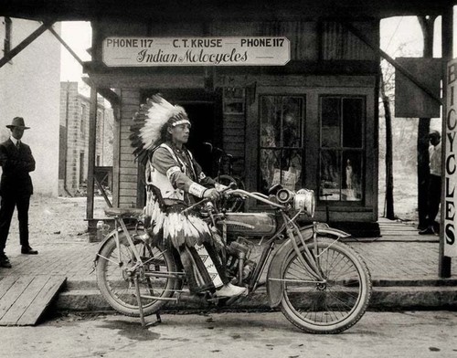 Vintage indian motorcycle - vintage,