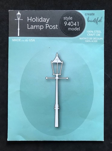 Holiday lamp post memory box - holiday,