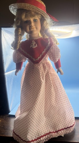 Vintage porcelain doll - vintage,