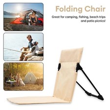 Folding Poolside Chair Portable Backrest Chair For Fishing Travel