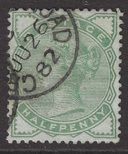 Queen victoria half penny - gb,