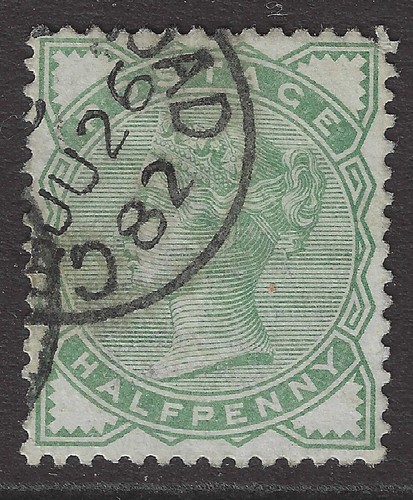 Queen victoria half - half, penny