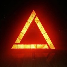 Large warning car triangle - large,