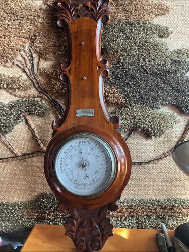 Antique wooden barometer for - antique,