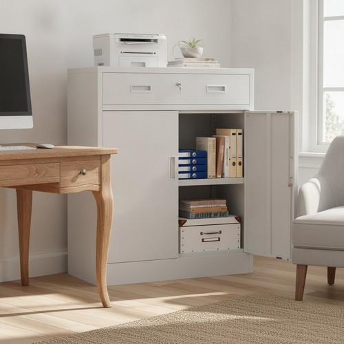 Metal storage cabinet locking - metal,