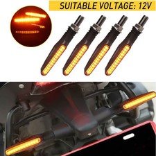 Motorcycle Motorbike Universal Turn Signal Indicators Light Lamp Bulb Chrome X4