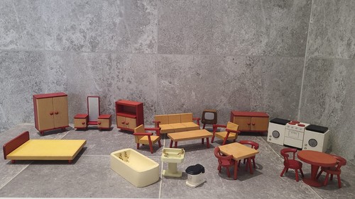 Vintage wooden dolls house