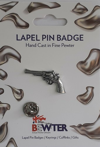 English pewter revolver 6 - revolver,