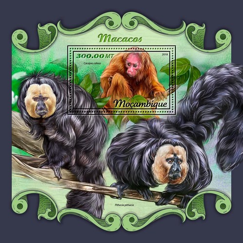 Monkeys mnh stamps 2018 - monkeys,