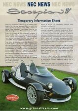 Grinnall Scorpion IV 2004 UK Market Single Sheet Sales Brochure