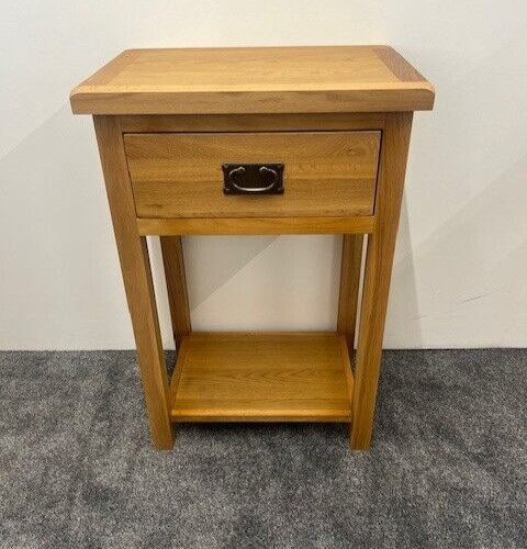 Oak telephone table - telephone, hallway