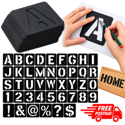 Pcs letter stencils large - letter,