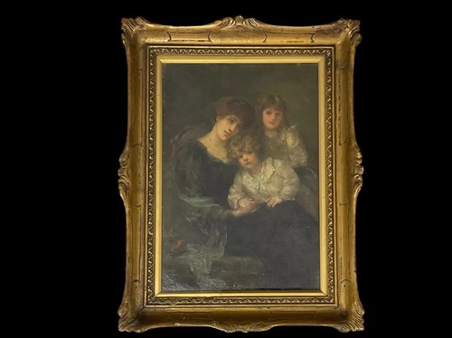 Oil canvas portrait of - portrait,