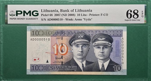 2007 lithuania litu 68 - lithuania, 10