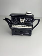 Vintage Swineside ceramics black upright piano Tea pot Vintage Pottery England