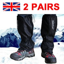 2 Pairs Waterproof Walking Gators Boot Hiking Climbing Leggings Trekking Gaiters