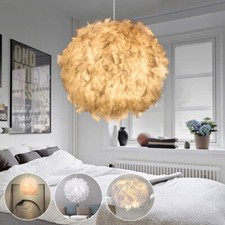 Feather Lampshade Ceiling
