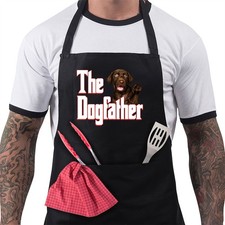Chocolate Labrador Gifts for Dog Lovers Owners - The Dogfather BBQ Apron