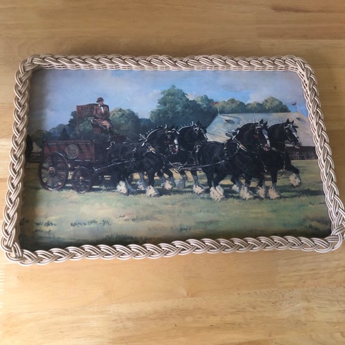 Vintage serving tray depicting - vintage,