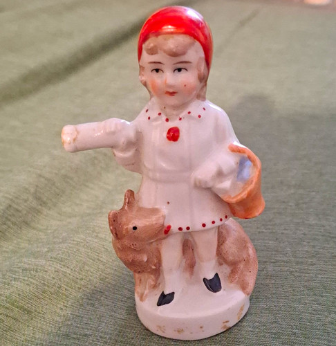 Vintage little red riding - riding, hood
