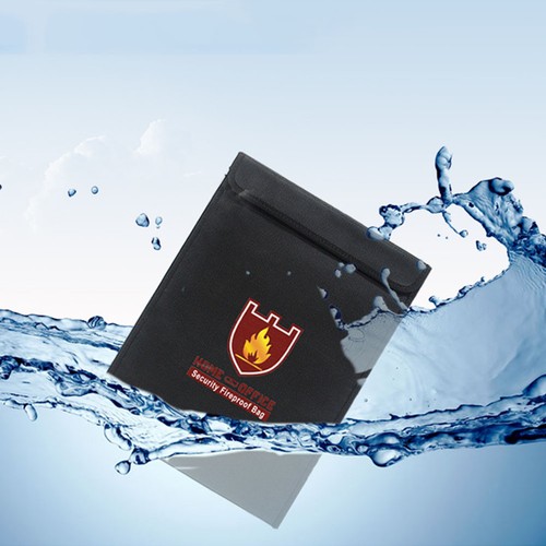 Fireproof document pouch - document,