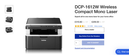 Brother dcp1612w wireless - brother,