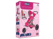 Chicco Junior Active 3 wheel Pushchair Dolls Pram PINK