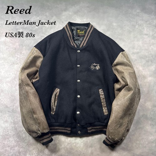 Reed letterman jacket black - reed,