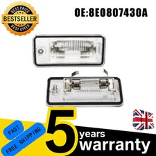 Number Plate Light LAMP LIGHTS LENS AUDI A3 8P AUDI A4 B6 B7 A6 C5 A8 8E0807430A