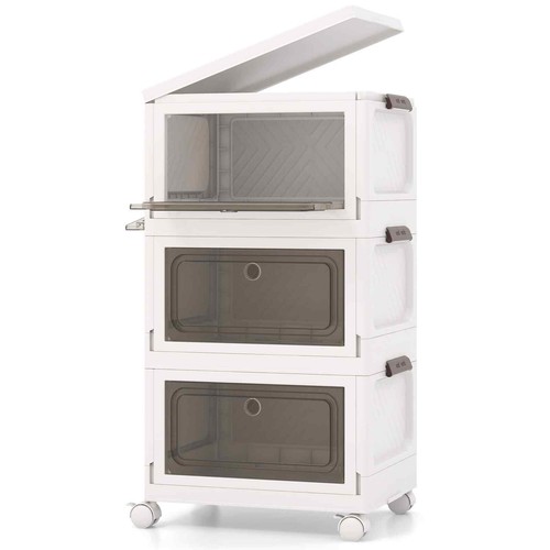 Folding plastic storage - folding,