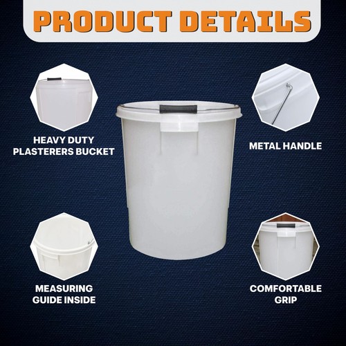 Litre large white plastic - 25,