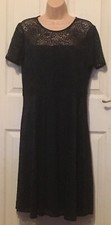 NEW! Beautiful NEXT Navy Lace  Short Sleeved Dress - Size 16 - RRP £46