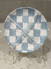 Set 4 MATTE BLUE CHECKERED