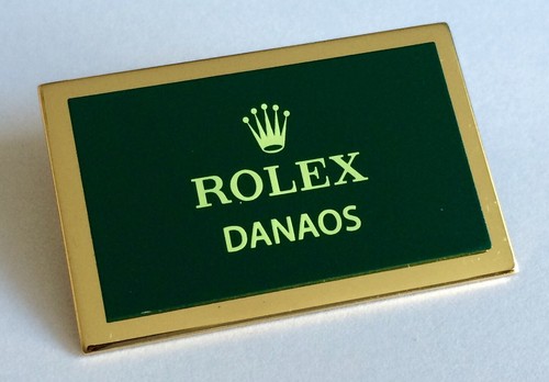 Rolex danaos display - danaos, plaque