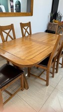 Huge Bargain Oak Wood Dining Table Set + 8 CHAIRS 