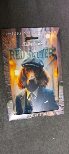 Peaky paws club red setter - setter, dog