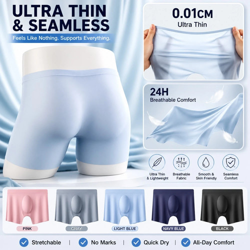 Men ice silk boxer briefs - ice,