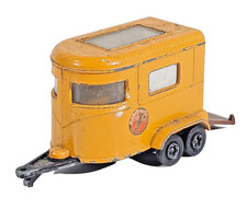 Matchbox Lesney No. 43 Pony Trailer Yellow  Vintage Diecast Horse Trailer Unbox.