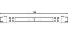 APEC Rear Brake Hose for