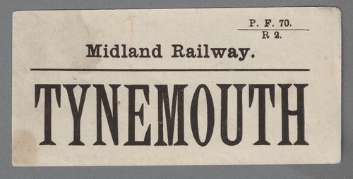 Midland railway luggage - railway, label