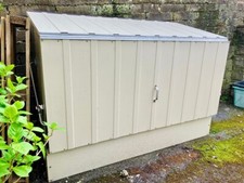 TRIMETALS BIKE STORAGE SHED WITH FLOOR /GALVANISED POWDER COATED