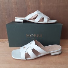 Hobbs Leather Sandals White