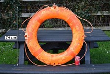 used old life ring buoy 74 cm
