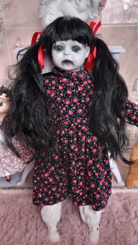Ooak gothic horror doll - gothic, creepy