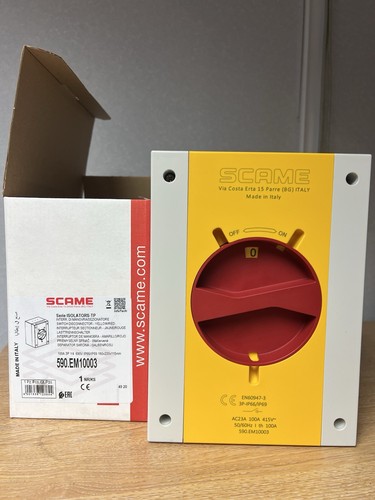 Scame rotary isolator 100amp - scame,